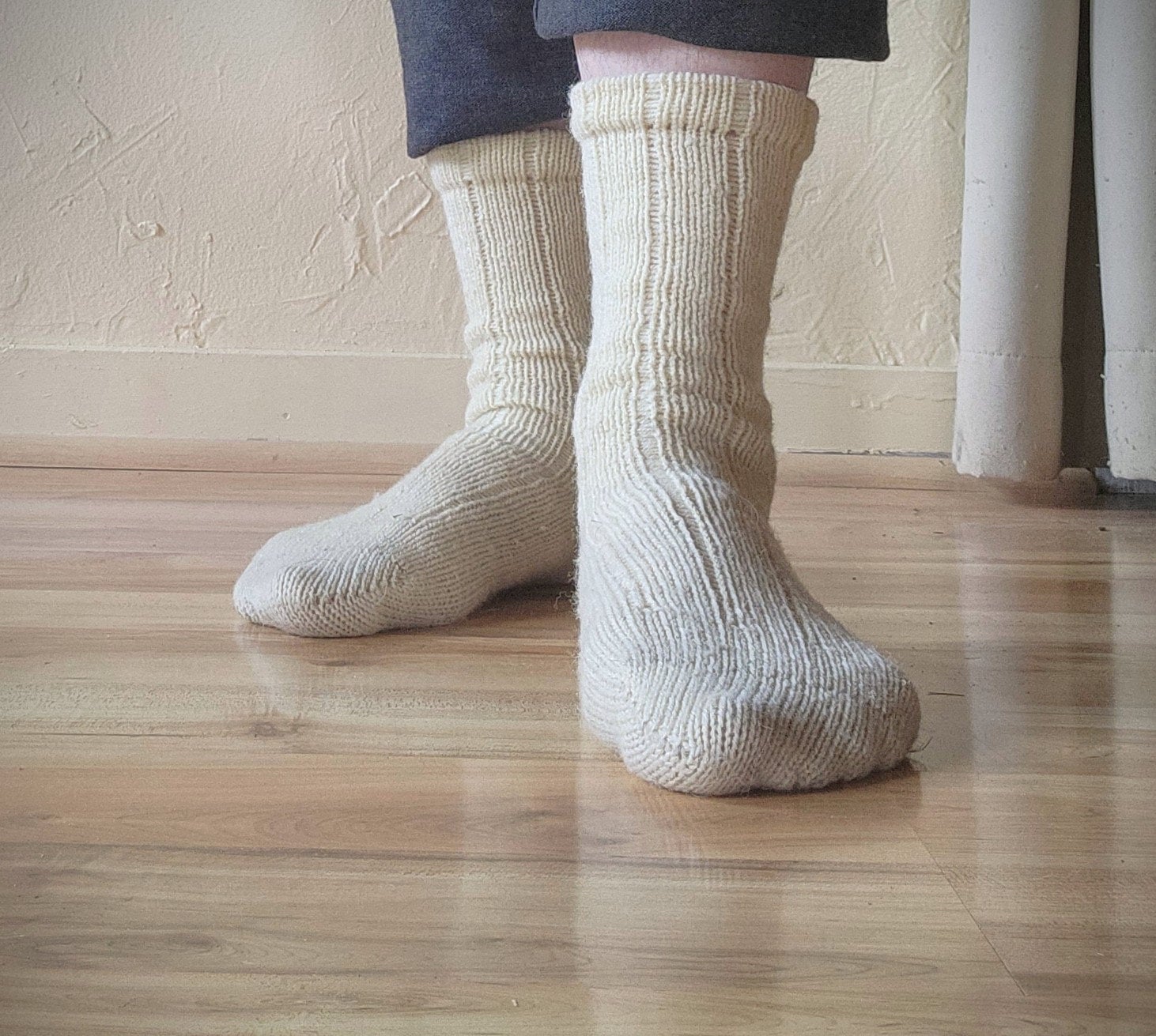 Natural 100% Wool Socks ~ Climate Beneficial™ & No Dyes