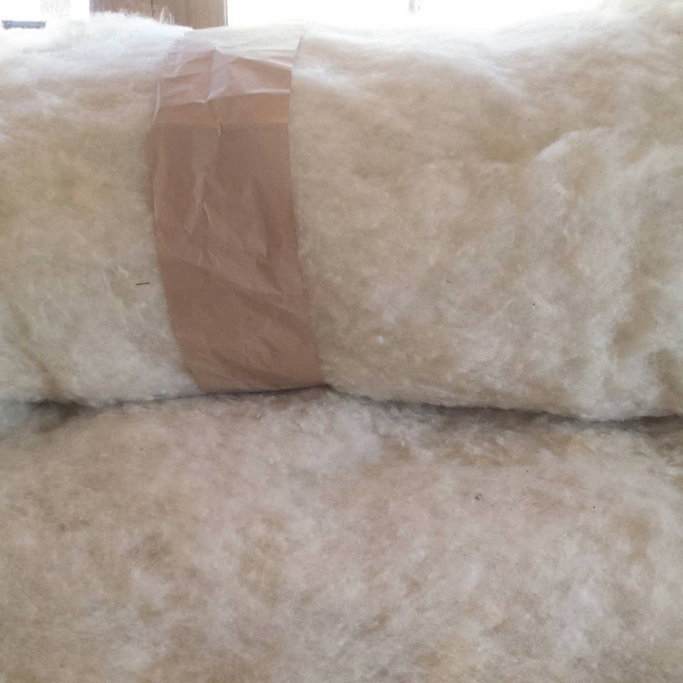 Natural Wool Batting, Grade A ~ Per Lb